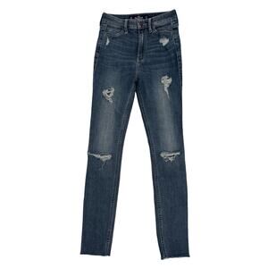 Hollister ultra High Rise Super Skinny Jeans Size 0R (W24 L30)